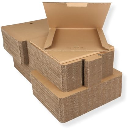 100 St. Deluxe Versandkartons für eine LP Schallplatte 325x325x4 mm Kartonage für Vinyl LP Maxi 12 Zoll extra stark