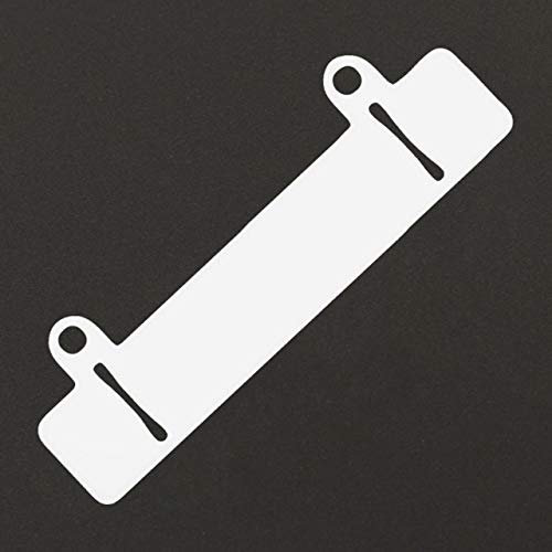 Abheftvorrichtung weiß | Geschlitzt | 100 oder 1000 Stück | Aus robustem Kunststoff | Für Abheftmechaniken und Heftstreifen / 100 Stück