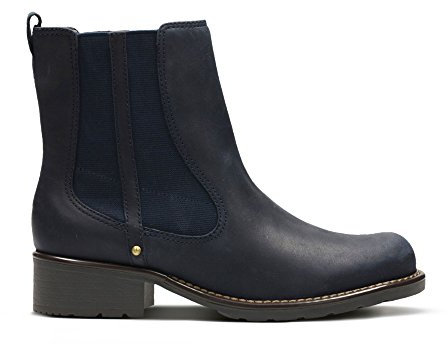 Clarks Women's Orinoco Club Short Shaft Boots, Blue Navy Nubuck, 4.5 UK