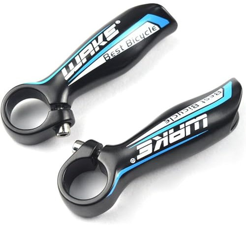 Docooler 2PCS Fahrrad Lenkerende, Fahrrad Hörner Lenker MTB Lenker EndeAluminium Fahrradlenkerenden 22,2mm (Blue)