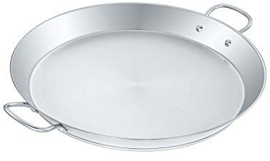 Concord Premium Stainless Steel Paella Pan with Heavy Duty Triply Bottom (16 (40 CM))