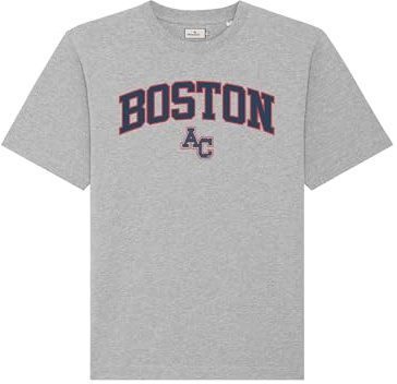 AMERICAN COLLEGE USA Unisex T Shirts Manches Courtes Hommes Femmes t Shirt, Gris,