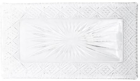 Plateau De Service, Grands Plateaux De Service, Plateau En Verre Rectangulaire, élégant, Grande Capacité, Motif Stable, Plat De Service Pour Dîner, Fruits De Noël