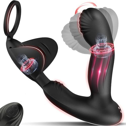 Prostata Stimulation Männer, 5-in-1 Analvibratoren für Mann, Vibratorensets für Männer mit 10 Schwungmodi & Vibrationsmodi, Prostate Vibration Anal Vibrator für Anus Stimulation mit Pensiring