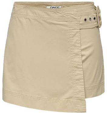 ONLY Onlfelis Mw Wrap Skort PNT, Sten, M