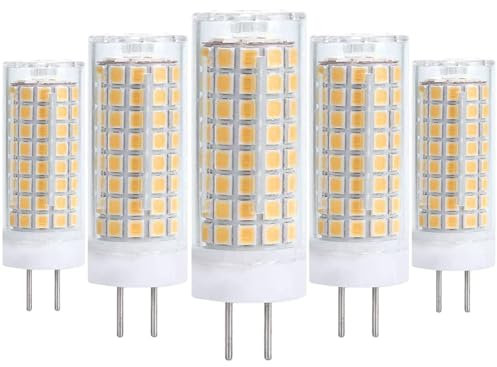 GY6.35 LED Lampadina 220-240V AC 10W equivalente alla Lampadina alogena 100W, 1000 Lm, Confezione 5 per Illuminazione Domestica, dimmerabile(Bianco Caldo)