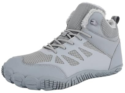 Chaussures pieds nus chaudes et imperméables unisexes - Bottes de neige ergonomiques avec large pointe - Chaussures pieds nus - Chaussures d'hiver imperméables - Chaussures de randonnée - Chaussures
