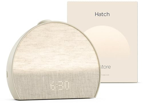 Hatch Restore 3 Sunrise alarm clock och väckarklocka med ljudmaskin och smart lampa – Vitt brus, skärmfri sömnrutin