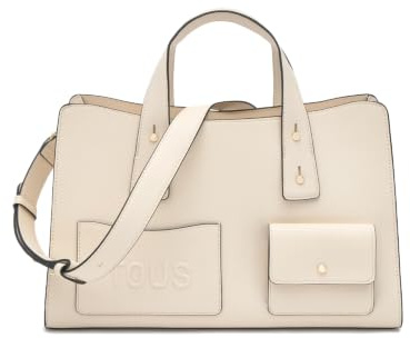 TOUS Bolso Bowling Mediano Back to Basics Beige 2002437801