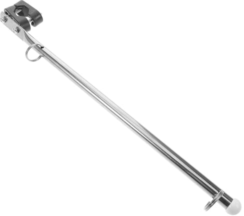 Hohopeti Accessoire Bateau Plaisance Installation Facile Mât de Drapeau en Acier Inoxydable et Design Spécifique pour Yacht et Bateau Marin pour Navigation en Mer