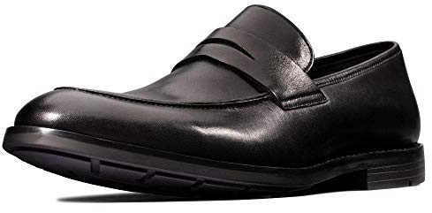 Clarks Ronnie Step Mens Black Leather, 7