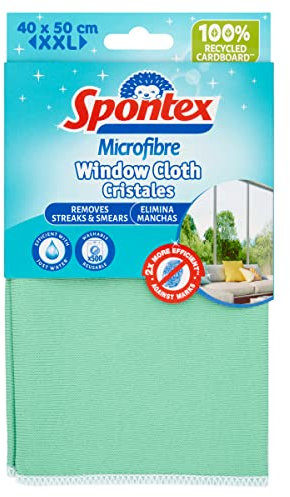 Spontex Microfibre Window Cloth, 40 x 50cm
