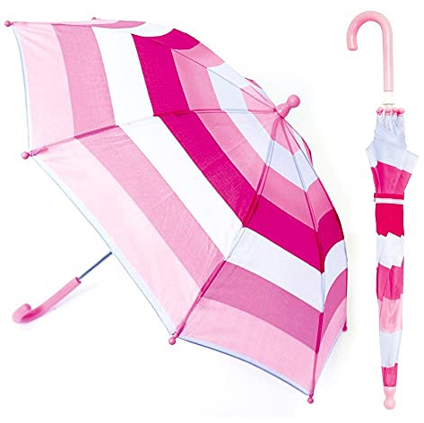 DUA Kids Striped Umbrella Pink