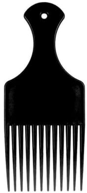 Peine de pelo afro, peine de plástico negro para el cabello, peine de púas suaves, peine de dientes anchos, herramienta de peluquería para mujeres y hombres, suministros de peluquería para el hogar