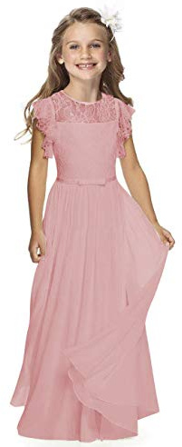Fancy Flower Girl Dress Girls Holy Communion Dresses for Wedding Pageant 2-13 Year Old