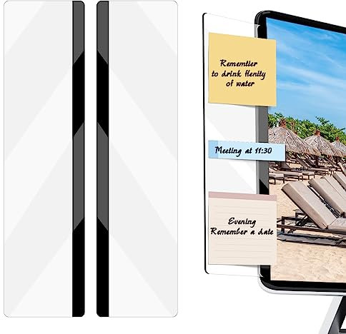Lot de 2 tableaux mémo créatifs pour écran d'ordinateur, accessoires de bureau pour la maison et le bureau