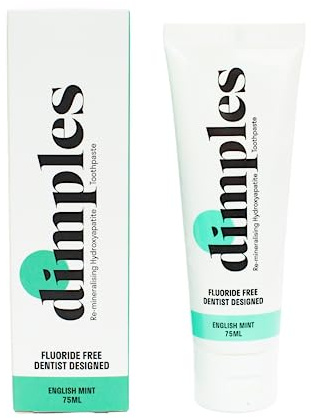 Dimples Fluoride Free Hydroxyapatite Toothpaste Mint 75ml