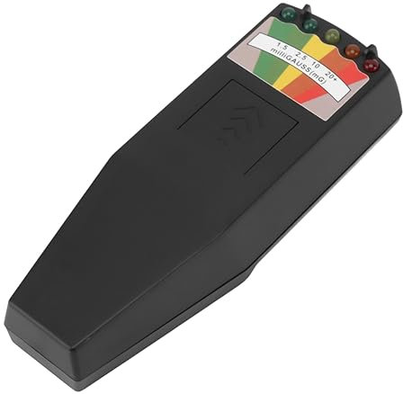 Fockety Contador Geiger Detector de Radiación Nuclear, Medidor Radioactivo Profesional de Alta Precisión con Luz Indicadora de Alarma, Monitor de Radiación Portátil de Mano para el Hogar