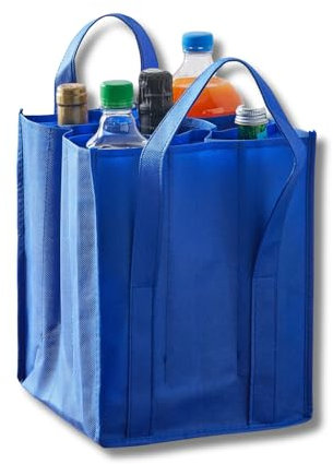3 PAGEN® Sac de transport pour 9 bouteilles, porte-bouteilles, aide pratique pour ranger les bouteilles, sac à bouteilles en matériau robuste, sac de courses pour transporter des bouteilles en verre,