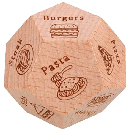 Dados de Cita Nocturna - Juego de Decisión para Comida | Ideas Divertidas para Parejas en Cenas