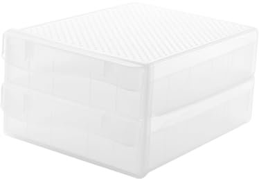 Uonlytech Kunststoff-aufbewahrungsbox Für Kühlschrank Korb Für Eier Und Knödel Haushaltskorb Eier-organizer Mit Teleskoprahmen Stabil Und Langlebig