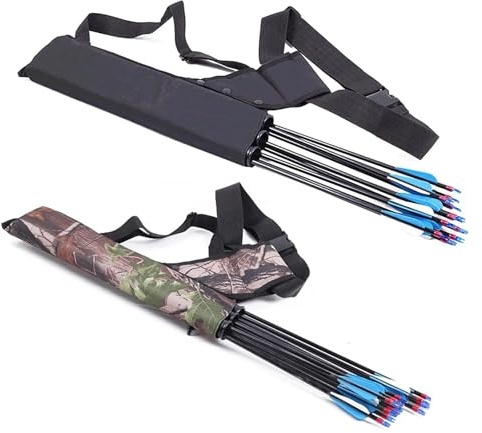 FonHNDG Faretra alla Cintura Faretra da tiro con 3 Tubi appesi alla Vita for al Bersaglio, Materiale PE, faretra for L'Arco, for frecce protetti(Black)