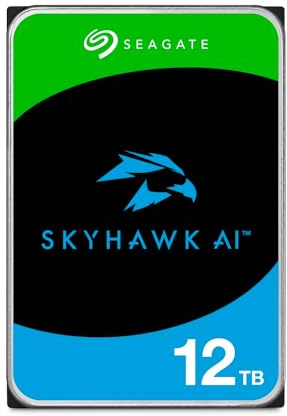 Seagate SkyHawk AI ST12000VE001 - Hard drive - 12 TB - internal - 3.5 - SATA 6Gb/s - buffer: 256 MB - with 3 years Seagate Rescue Data Recovery