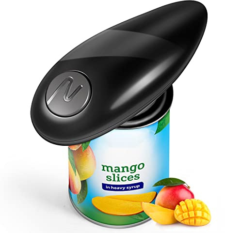 NEWBI Can Opener Electric, Hand Free Tin Opener,Electric Can Openers for Arthritis Hands, Can Openers with One Touch Switch, Kitchen Restaurant Chef’s Best Choice-Powerful