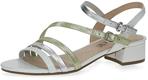 CAPRICE Femme 9-9-28200-20 Sandales talon, White Sky, 40 EU