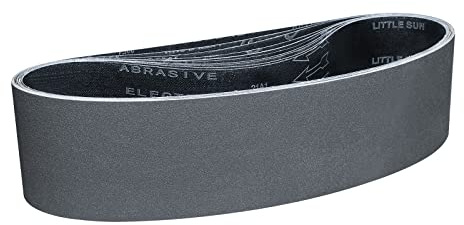 Sruhrak Slipband 100 x 915 mm – 5 stycken 120 korn kiselkarbid slipband för polering och rostning av metall