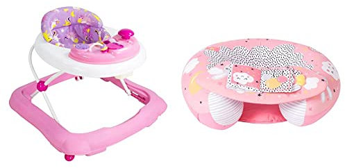 Red Kite Baby Baby Go Round Jive Unicorn & Sit Me Up Inflatable Ring - Ring Seat with Play Tray and Activities (Dreamy Meadow)