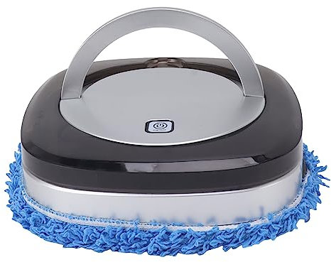 Robot Aspirador y Fregona Combinado, Recargable y Automático Con Depósito de Agua Para Suelo de Baldosas, Mármol y Madera Dura, Dirección Inteligente (Plata)