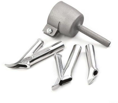 4 boquillas de soldadura de velocidad, kit de aire caliente de plástico para soldar, boquilla redonda triangular en forma de Y, punta de soldadura de velocidad para soldadura de láminas de plástico