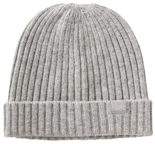 United Colors of Benetton Gorro de Punto, Gris, 3 años