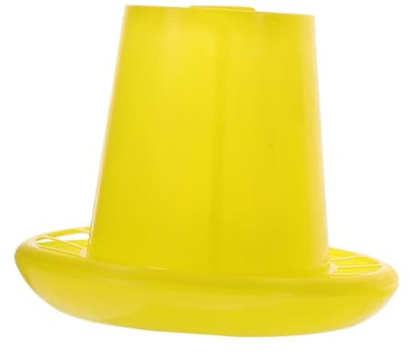 Milisten Hühnerfutterbehälter Mehrwegfutterspender Geflügelkäfigtröge Kunststoff Futterzubehör Anti-Spritz-futtertröge Geflügelfutterbehälter Hühnerfutterspender Taubenfuttertrog