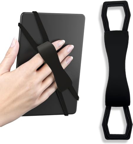 JYNXOR Soporte De Mano para Leer En La Cama, Accesorio Correa de Mano,Accesorios Kindle Paperwhite Seguros Y Ligeros, Compatible con 4.7-8 Kindle/Oasis/Kobo/E-Books/Tablets (Noir)