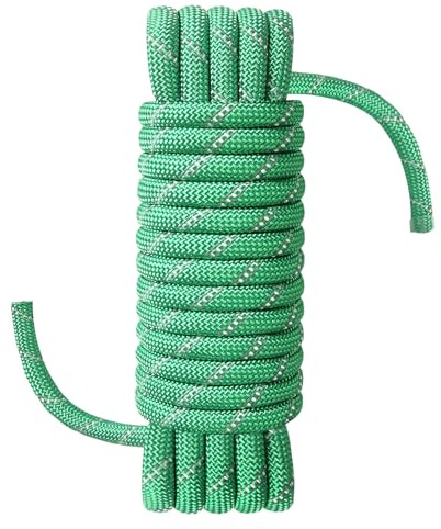NorthPada 12mm x 5 meter Nylon/Polyester Outdoor Rope for Arborist, Swing, Boating, Marine, Floating, Fishing, Rafting, Hiking, Hunting, Tree, Rafting Green