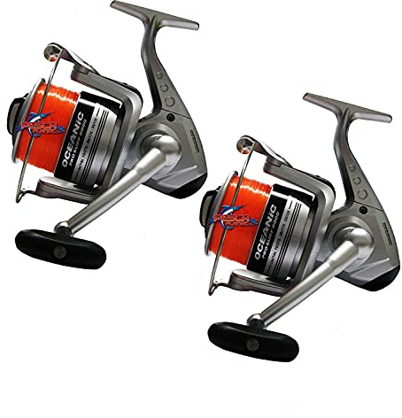 Trabucco - Kit de 2 carretes Oceanic 8000, con hilo, para surfcasting