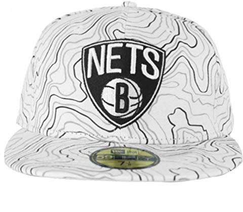 New Era Contour Crown Brooklyn Nets NBA Fullcap Vit 6 7/8