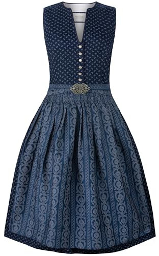 Stockerpoint Damen Dirndl Ellie Kleid für besondere Anlässe, dunkelblau, 38