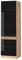 Vicco Kühlumbauschrank Fame-Line, Schwarz-Eiche Hochglanz/Goldkraft Eiche, 60 cm