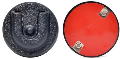 HYSHIKRA Gancio universale per microfono radio CB supporto per microfono a manopola rotonda con retro adesivo per radio bidirezionali Motorola HLN9073B CDM1250 CDM750 GM300 Kenwood (nero 01, 1 pack)