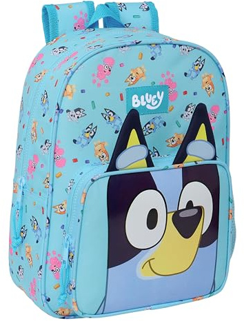 safta Blue Zaino scuola per bambini in età scolare, comodo e versatile, qualità e resistenza, 26 x 11 x 34 cm, celeste, Estándar, casual