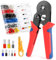 VFANDV Aderendhülsenzange Set, Crimpzangen Aderendhülsen Set mit Aderendhülsen Tool Kit, Aderendhülsenzange selbsteinstellend, Crimpzange Kabelschuhe Set für 0.25-10 mm²(AWG 23-7) (1250)
