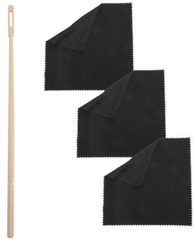 Toddmomy Flötenreinigungskit Mit Reinigungsstab Und Poliertuch Für Querflöte Und Holzflöte Zur Effektiven Innenreinigung Von Blasinstrumenten 14.17In Länge