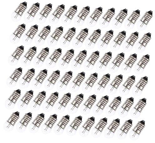 SHINEOFI 50 Stück Kleiner E10 Schraubfassung Glühbirnen 3,8 v Leuchtmittel Für Selbstgemacht Physik Experimente Schulbedarf Kleine Glühlampen Zubehör