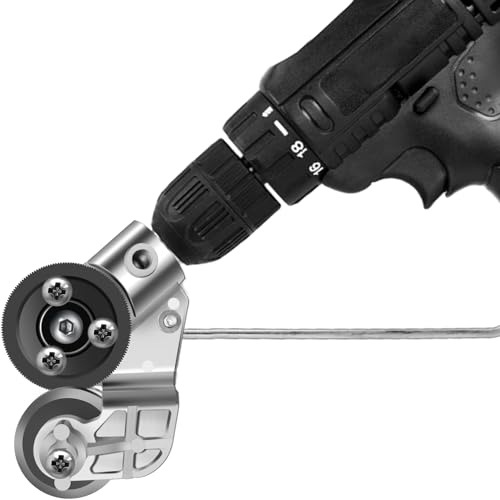 TwinHui Sheet Metal Cutter for Drill, Sheet Metal Cutter Drill Attachment