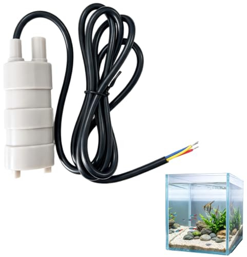 Pompe immergée 12V haute performance – Débit 840L/H avec hauteur maximale de pompage de 5 mètres – Idéale pour camping-car, aquarium, bassin, jardin, et douche – Micromoteur durable et écoénergétiqu