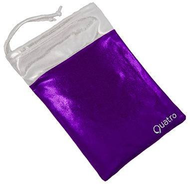 Quatro Sac de protection pour mains de gymnastique Violet et argenté, violet