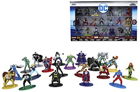 Jada Toys DC Comics 1.65 Die-cast Metal Collectible Figures 20-Pack Wave 4, Toys for Kids and Adults (32391), Blue